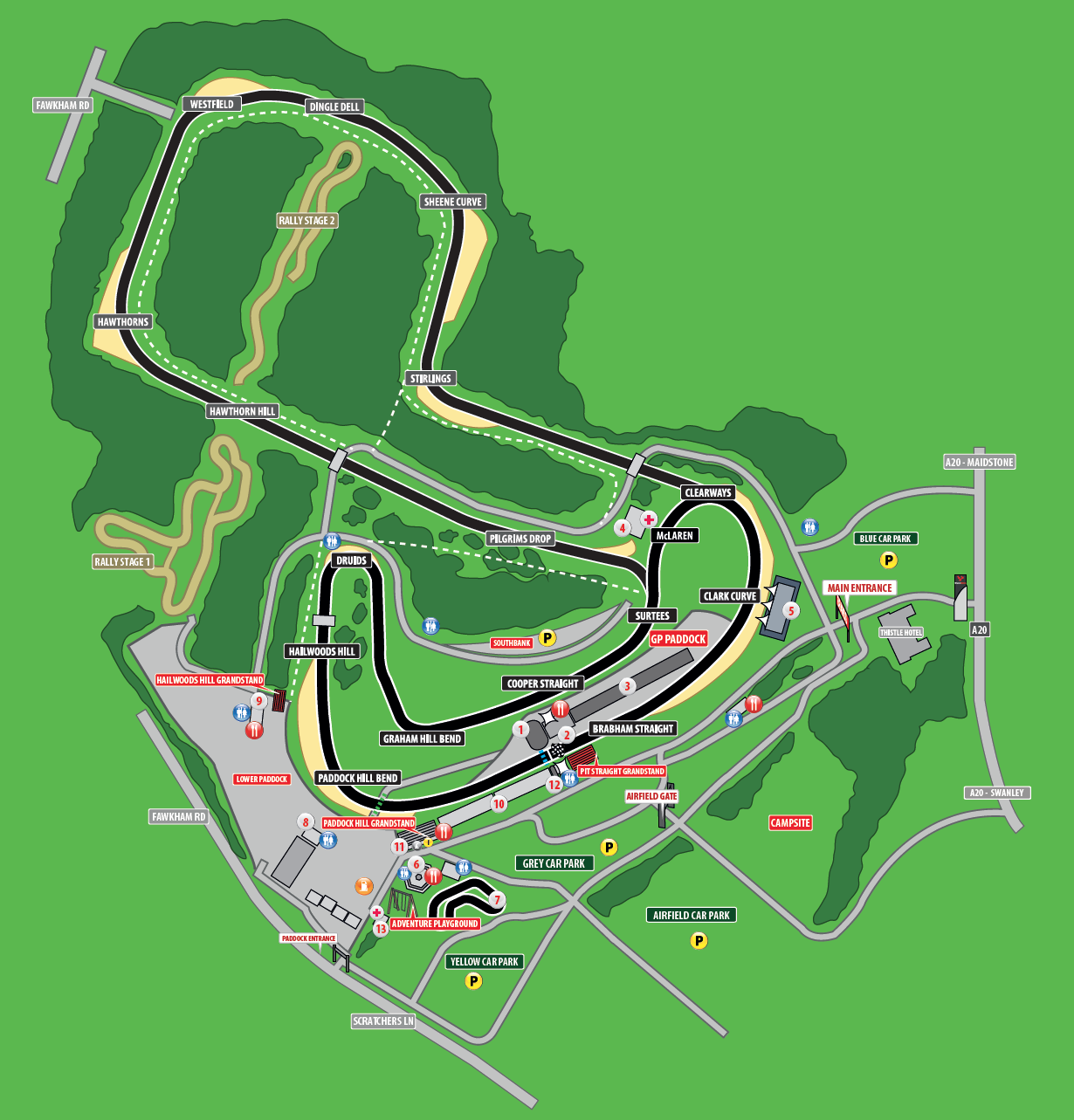 Brands Hatch circuit plan