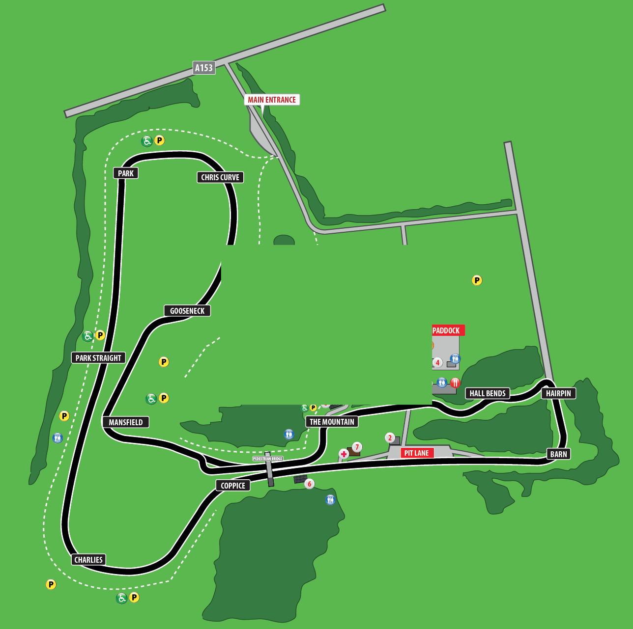 Cadwell Park circuit plan