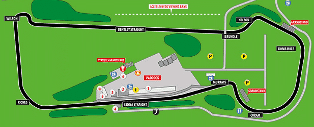 Snetterton 200 circuit plan